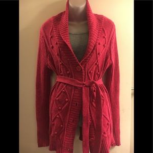 COPY - IZOD Women’s cardigan/sweater burgundy sz Large